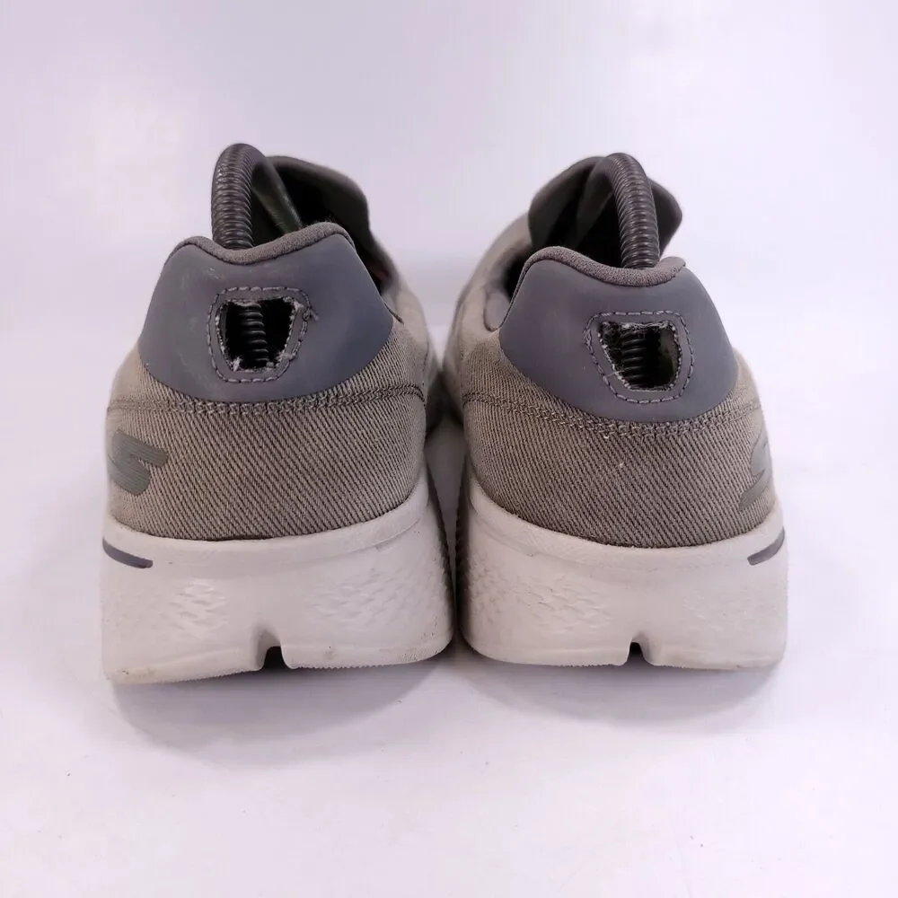 Skechers GoWalk 4 Athletic Walking Slip On Shoe Mens Size 10 54153 Gray White